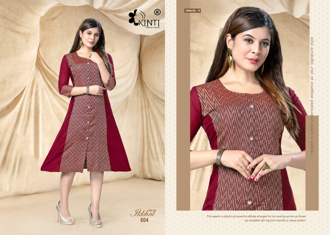 Kinti Ikkat 6 Ethnic Wear Printed Handloom Anarklai Latest Kurti Collection